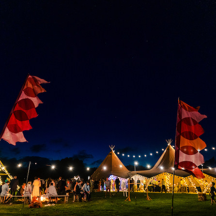 Festival Wedding at The Party Field